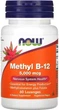 Вітамін Б12 метилкобаламін Now Foods Methyl B-12 5000 mcg 60 льодяників - зображення 1