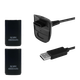 Аккумулятор RMC Xbox 360 2шт Charging Kit 3 in 1 + Кабель USB Black - изображение 1