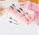 Органайзер для столовых приборов Розовый, (H4-01207.pink) - изображение 3