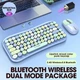 Беспроводная Клавиатура и Мышь TWolf TF660 Bluetooth 5.0 / 2.4G Dual Mode 1600 DPI, Bluetooth+2.4 Гц USB blue - изображение 6