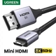 Кабель Ugreen HD163 Cable Mini HDMI to HDMI 2.1 8K 60Hz 1m Grey (6941876215140) - изображение 2