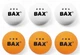 Мяч для настольного тенниса BAX 3* white/orange 6 шт - изображение 1