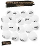 Мяч для настольного тенниса BAX 3* WHITE 20 шт - изображение 1