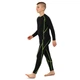 Рашгард подростковый футболка компрессионная Zelart J02 размер 2XS (120-130 см) Black-Green - изображение 7