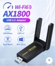 Мережевий адаптер 6-го покоління AX1800 WiFi USB-адаптер FENVI, дводіапазоний 2,4G/5G ГГц бездротової Wi-Fi USB 3.0 для Windows 10/11 - зображення 4
