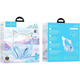 Наушники Hoco W42 Cat Ear Bluetooth с кошачьими ушками и LED подсветкой Голубые с белым - изображение 4