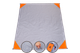 Розкладний пляжний зручний легкий килимок від Outdoors Pocket Mat 140 х 150 см Помаранчовий - зображення 1