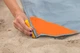 Розкладний пляжний зручний легкий килимок від Outdoors Pocket Mat 140 х 150 см Помаранчовий - зображення 5