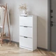 Тумба для взуття в передпокій VAYS M-045 60х119х28 білий - зображення 1