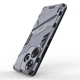Защитный чехол с подставкой Deexe Bibercas для Xiaomi Poco F6 - Dark Blue - изображение 4