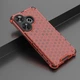 Защитный чехол Deexe Honeycomb Series для Xiaomi Poco F6 - Red - изображение 2