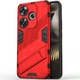 Защитный чехол с подставкой Deexe Bibercas для Xiaomi Poco F6 - Red - изображение 2