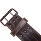 Пояс атлетический кожаный Velo Star 8185 размер XXL Dark Brown - изображение 6
