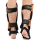 Защита голени и стопы для единоборств Maraton Fight Gear 9321 размер S Orange-Black - изображение 4