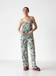 Пижама (майка + штаны) женская из вискозы BARWA garments 0340/344 S Зеленая зебра (2113403441344) - изображение 4