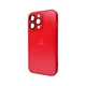 Чехол-накладка AG Glass Matt Frame Color Logo для iPhone 13 Pro, стекло + термополиуретан, Coke Red (AGMattFrameiP13PRed) - изображение 1