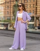 Жіночий костюм з креп жатки сорочка та штани Бузковий Maybel 3XL 412 (2137_6) - зображення 3