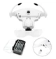 Очки-лупа бинокулярные 9892B2C Magnifier c LED подсветкой для ремонта и увеличительными стеклами ( код: 9892B2 ) - изображение 5