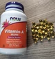 Витамин А NOW Vitamin A 25,000 IU 250 гел капс - изображение 6