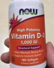 Витамин Д NOW Vitamin D-3 1000 IU 180 капс - изображение 10