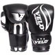 Перчатки для бокса и единоборств кожаные VELO Champ VL-2208 Black-White 10 унций - изображение 1