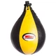 Груша пневматическая каплевидная подвесная кожаная Twins Small Ball My Fit SPL020B Yellow-Black - изображение 1