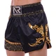 Шорти для тайського боксу та кікбоксингу Another Boxing 2344 розмір XL (50-52) Black-Gold - зображення 1