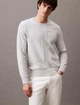 Чоловічий бавовняний светр Calvin Klein Monogram Logo L Grey (40JM306) - изображение 1