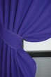 Комплект коротких штор VR-Textil Шерсть 140х160 см 2 шт Синій (35-0143) - зображення 3