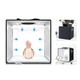 Лайтбокс для предметної зйомки Puluz PKT3200 30x30x30см з кільцевою лампою (Чорний) - зображення 2