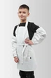 Фартук с нарукавниками для уроков труда детский Latte Junior 7-12 лет Vsetex Белый - изображение 2