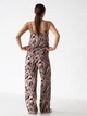 Пижама (майка + штаны) женская больших размеров из вискозы BARWA garments 0340/344 XL Черная зебра (2113403444017) - изображение 2