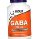 Габа NOW GABA 750 мг 200 капсул - зображення 8