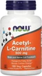 L-карнитин NOW Acetyl L-Carnitine 500 mg 100 капсул Жиросжигатель - изображение 1