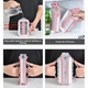 Силиконовая форма для льда на 17 шариков ICE CUBE TRAY Переносная бутылка для льда 27,3x11,4x5,8 см Розовая - изображение 5