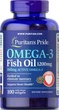 Омега 3 Puritan's Pride Omega-3 Fish Oil 1200 mg 100 гелевых капсул - изображение 2