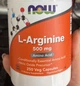 Аргінін NOW Arginine 500 мг 250 капс - зображення 9