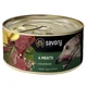 Вологий кормSavory Dog Gourmand 4 meats з чотирма видами м'яса для дорослих собак гурманів всіх порід 200г - зображення 1