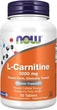 L-карнітин, Now Foods, L-Carnitine, 1000 mg, 50 таблеток - зображення 1