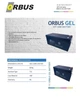 Акумулятор гелевий Orbus CG12200 12V 200 Ah DEEP CYCLE GEL BATTERY - изображение 4