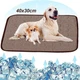 Охлаждающий коврик для собак и кошек Cooling Mat подстилка / лежанка для животных с охлаждающим эффектом, 40x30 см, коричневый (82860232) - изображение 1