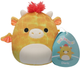 М'яка іграшка Squishmallows Little Plush Dieric Yellow Textured Dragon W/Red Hair 13см (0196566418028) - зображення 7