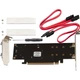 Контролер Frime (ECF-PCIEtoSSD009.LP) PCI-E-2хM.2 (B&M Key)+1хmSATA Сріблястий 39120 - зображення 3