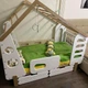 Кровать Домик спорт + Ящики 151см 80/160см Белая - изображение 1