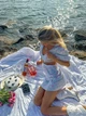Платье короткое летнее Shape of Angel c коротким рукавом і завязками на талии XS голубое - изображение 3