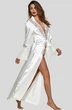 Fashions • Женский атласный халат Mercedes Fashions M белый (222/28-со) - изображение 1