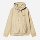 Худі чоловіче Carhartt WIP Hooded American Script I028279-1YRXX M Бежеве (4064958753995) - зображення 4