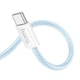 USB кабель Type-C на Type-C HOCO Source 60W charging data cable (1m, PD2.0, 60W, 20V 3A). Blue - зображення 2