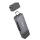 Картридер с разъемом Type-C и USB HOCO Spirit card reader (USB2.0, Type-C, SD/TF, 480Mbps). Black - изображение 3