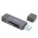 Картридер з роз'ємом Type-C і USB HOCO Spirit card reader (USB3.0, Type-C, SD/TF, 5Gbps). Black - зображення 6